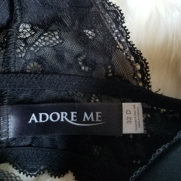 Adore Me Racer Back Black Bra - Picture 2 of 2